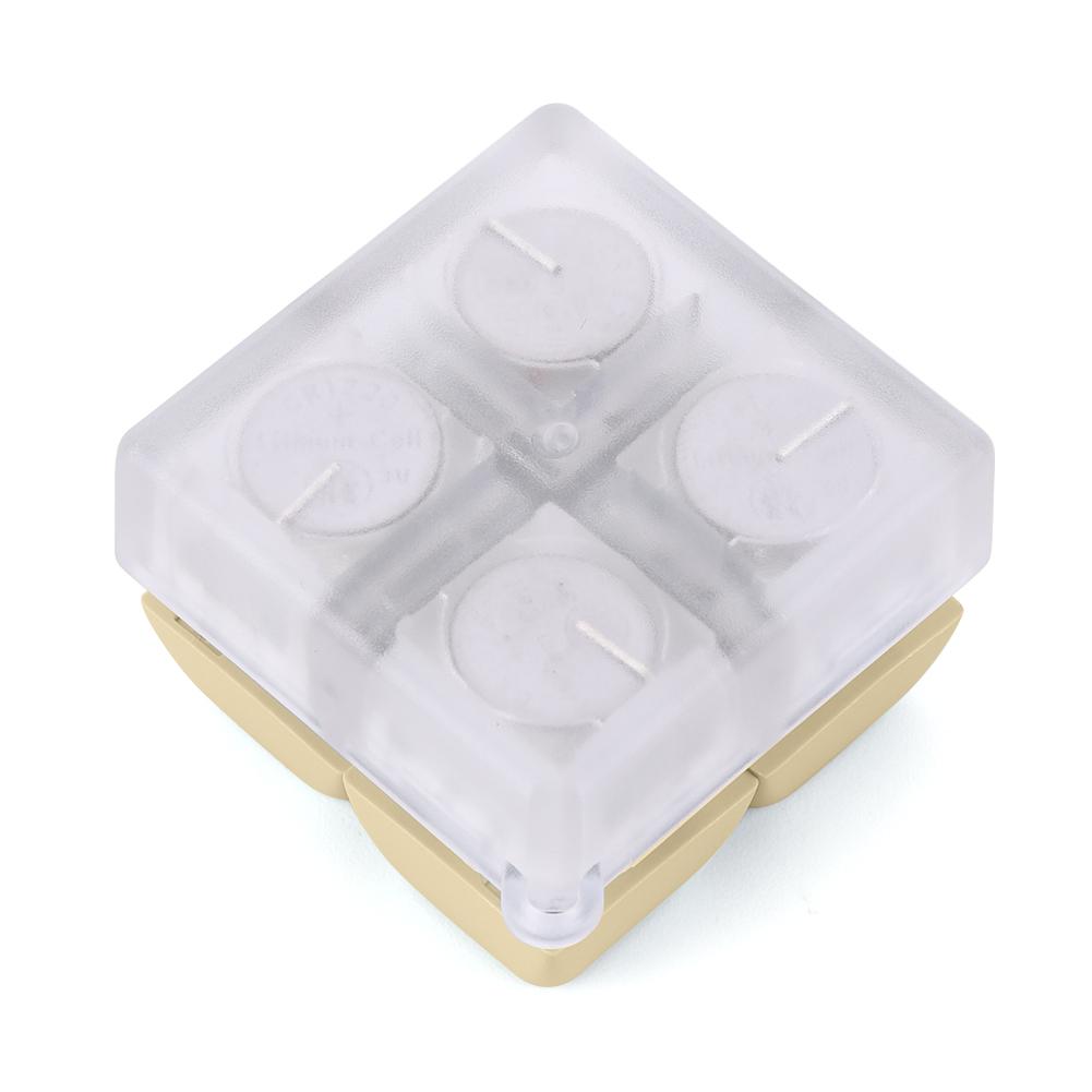 Брелок-клавиатура Fidget с 4 клавишами и светодиодной подсветкой(Желтый стиль B)