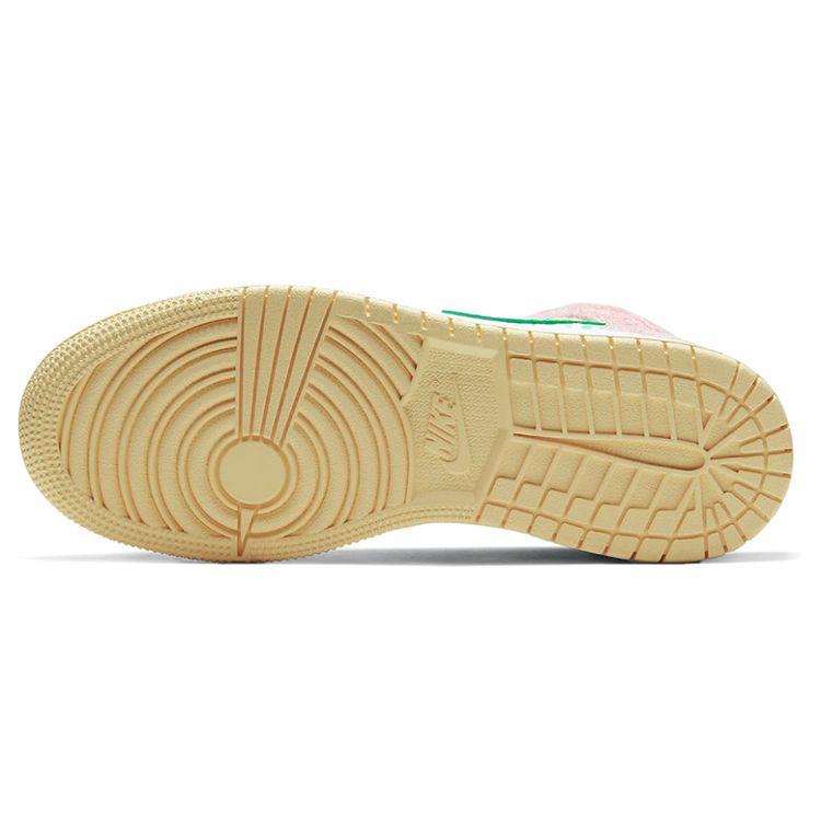 Детские кроссовки Air Jordan 1 Mid SE GS Ice Cream White Arctic-Punch Pale-Vanilla DD1666-100