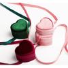 Delicate Jewelry Storage Container Unique Heart Shaped Jewelry Box with Velvety Interior for Rings Storage and Display