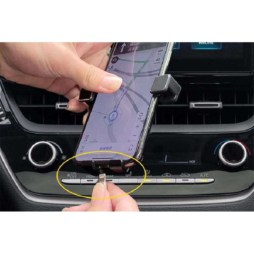 Car Phone Holder Air Vent Mount Clip Clamp Mobile Phone Holder for Toyota Corolla Altis Accessories 2019 2020 2021 2022 2023