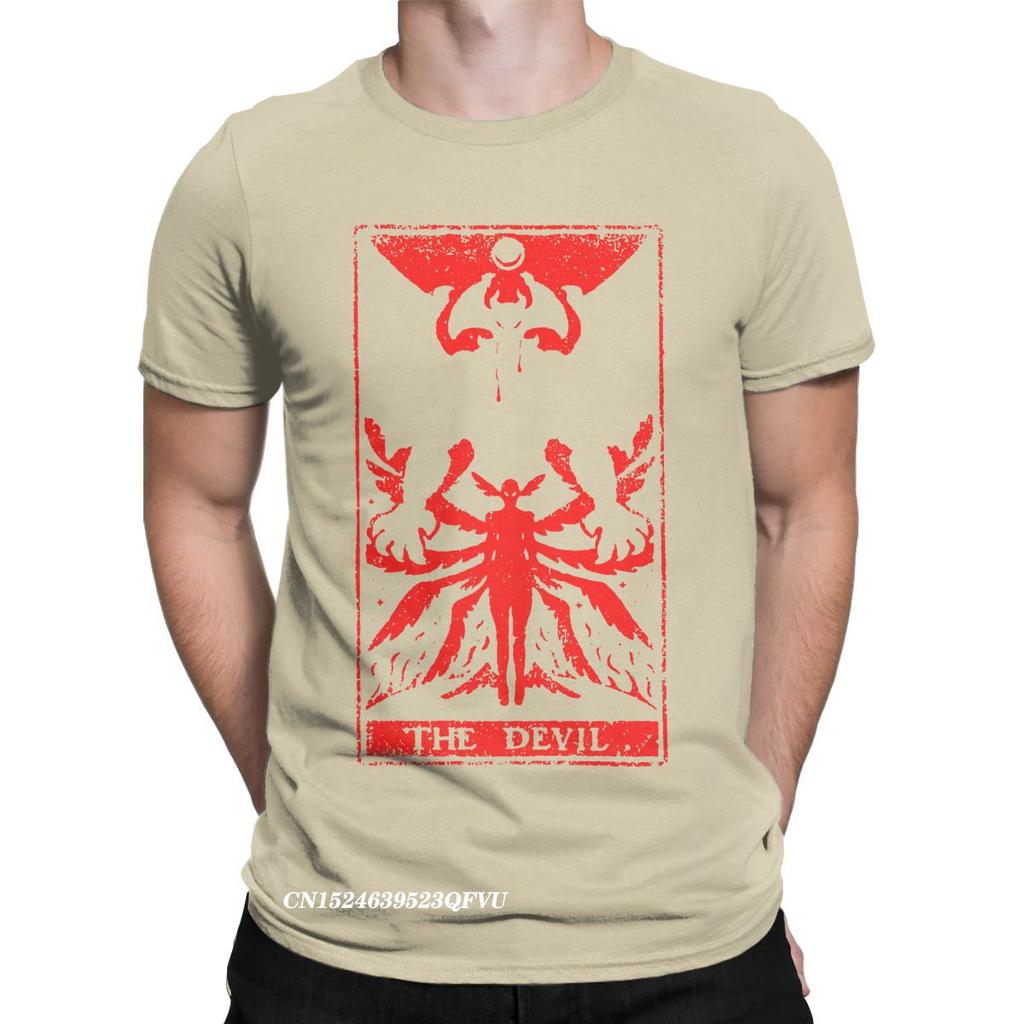 Devil Tarot Debiruman Devilman Crybaby Мужская футболка Японская аниме-футболка Harajuku Manga Футболки Хлопковая летняя одежда