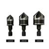 Flute Drill Bit Set Hex Shank Woodworking Countersink Chamfering Tool Chamfer Drill Bit Hole Opener