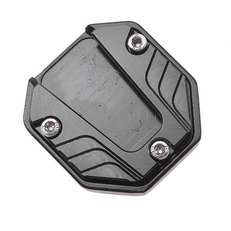Motorcycle Aluminum Alloy Foot Support Pad Increased Anti-Slip Base Side Support Extended Foot Pad for Motorcycle Bicycle