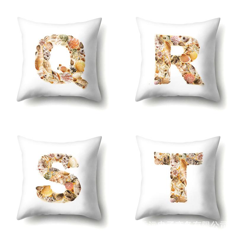 Полиэстеровая наволочка Автомобильная декорация Дом Наволочка с принтом 26 английских букв