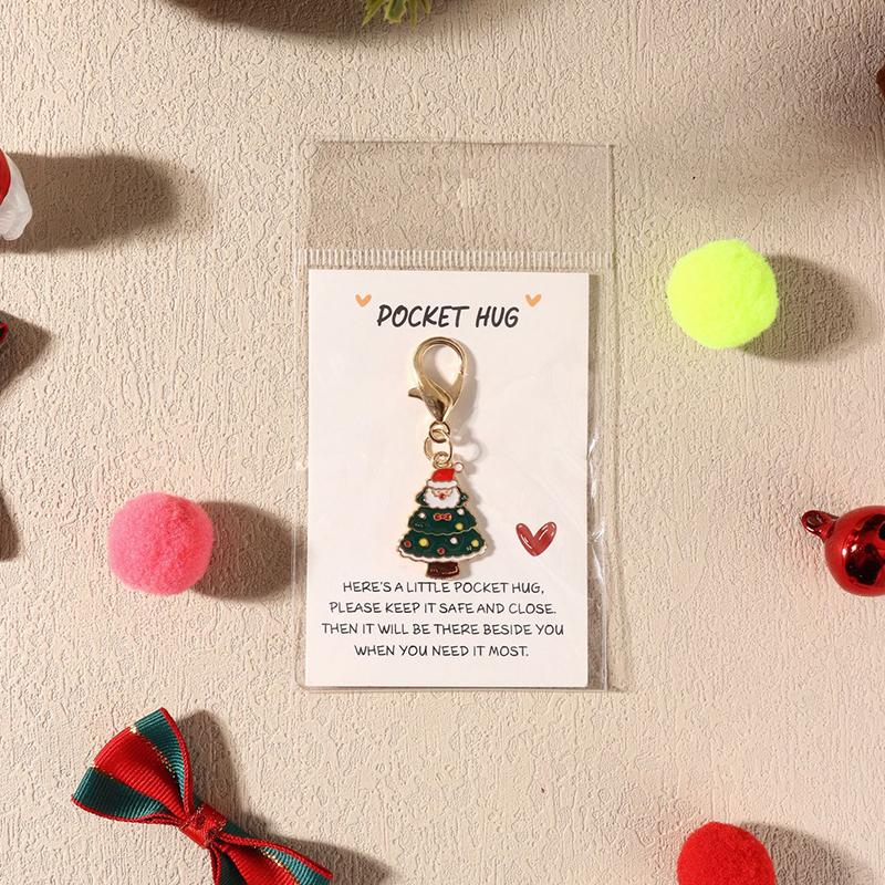 1 шт. Эмалированная декоративная клипса для рюкзака для ключей, для вечеринки, из сплава, подвески для сумки, рождественский брелок, подарки, кошелек для хранения, эстетика