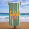 1 шт. Полотенце для пляжа в полоску Ciao Bella, Ярко-оранжевое и фиолетовое полотенце для бассейна для летнего отдыха