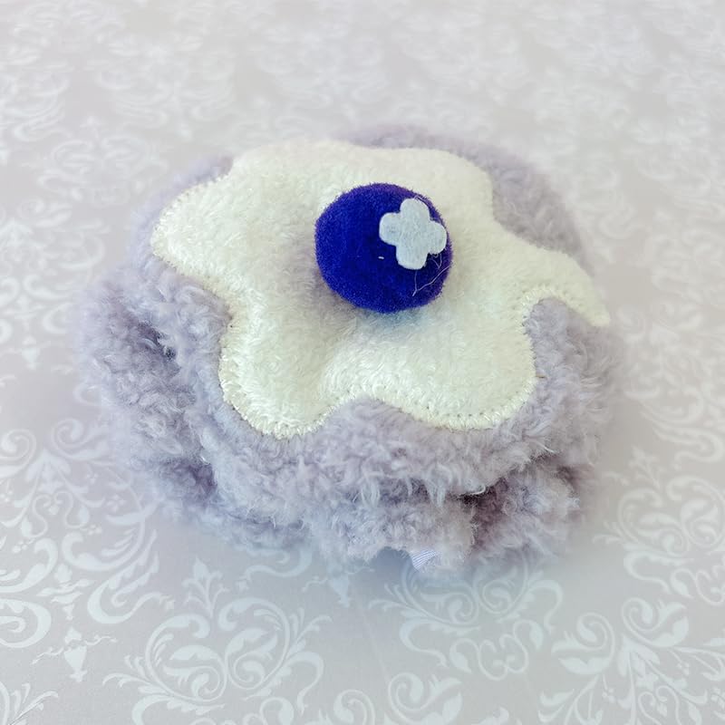 Плюшевая одежда и шляпа для 10-сантиметровых плюшевых игрушек, товары для ощикацу, блинчик с мороженым, черника, фиолетовый [Б/у]