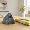 Decorative Cat Model 3D Printed Fat Figurine, Modern Sitting Statue for Desk Decor, Animal Shape Collectible Ornament, Lovers Gift Minimalist Figure