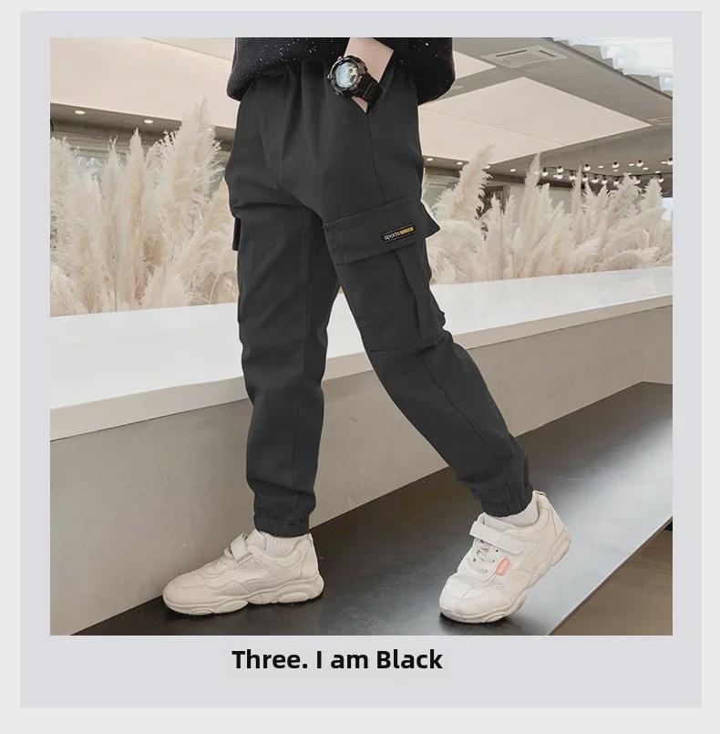 Весна/Осень 2024 Модные комбинезоны для мальчиков – Стильные и модные повседневные брюки для больших мальчиков