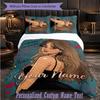 Personalized 3Pcs Bedding SetSabrina Carpenter Custom Text Duvet Cover Pillowcase Set Bedroom Gift