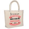 Sac De Plage - PLANETEE - Isotherme Professeure Superwoman - Coton - Grande Contenance - Imprimé En France