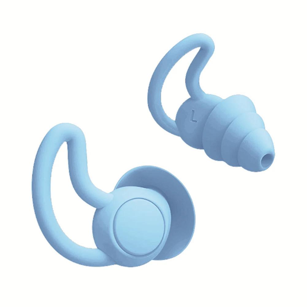 Sleep Ear Plug Waterproof Silicone Swimming Ear Protector Canceling Noise Reduction Soundproof Sleeping Earplugs for Travel Home