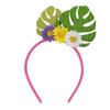 Летние гавайские повязки на голову в стиле Луау, пальма, фламинго, фетр, пляжные аксессуары для волос для вечеринок в тропическом стиле