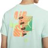 Jordan T Shirts Men's Light Green Crew Neck Moderate Straight Fit CZ8391-307