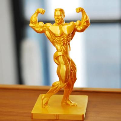 3D-печатная фигурка Мускулистого Мужчины Забавная Золотая Фигурка Мужчины-Бодибилдера Коллекционная Мускулистая Мужская Настольная Скульптура для Мужчин, Занимающихся Фитнесом