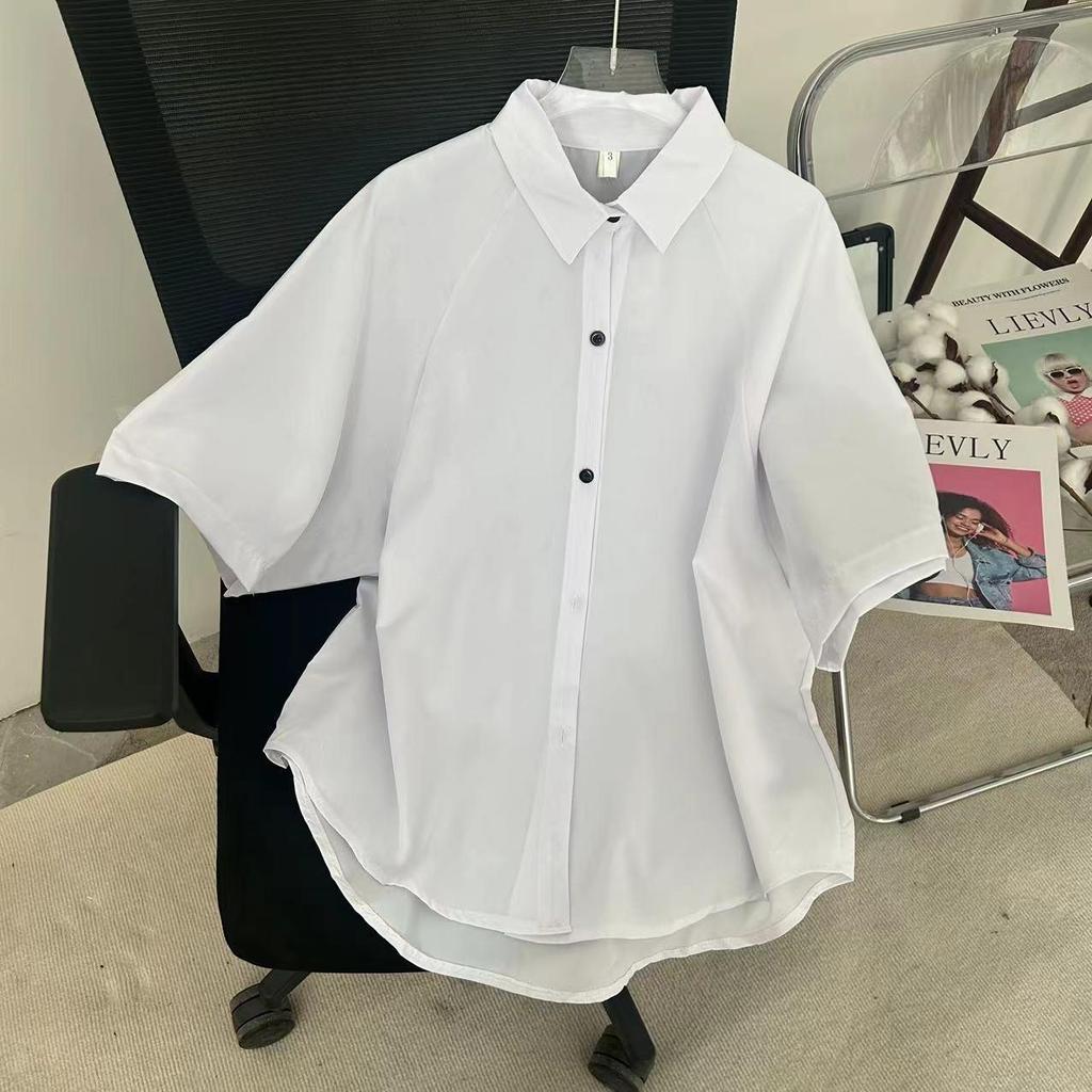 Shirts Women Short Sleeve Solid Harajuku Loose Vintage Ladies Tops All-match BF Summer Chic Stylish Basic Black Clothing Girls
