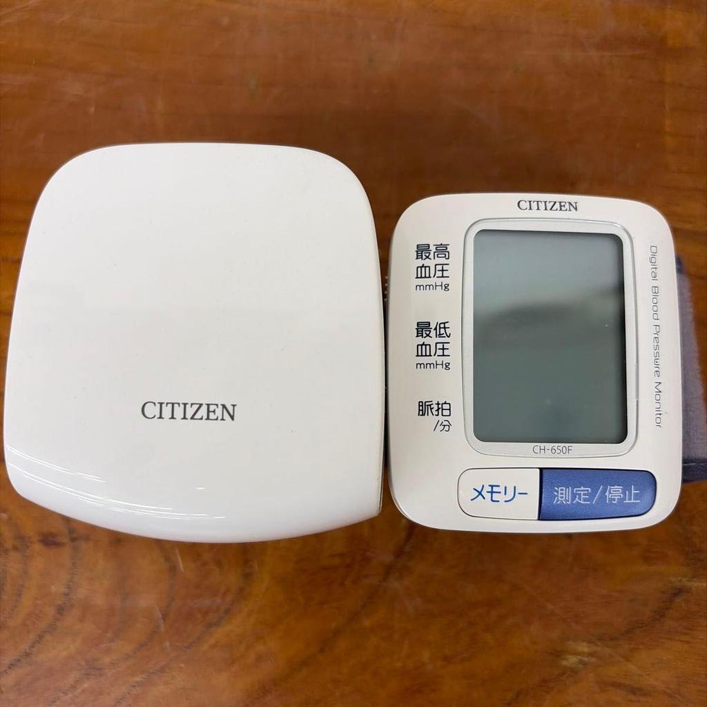 Used CITIZEN Wrist Blood Pressure Monitor CH-650F White Digital Blood Pressure Monitor Citizen