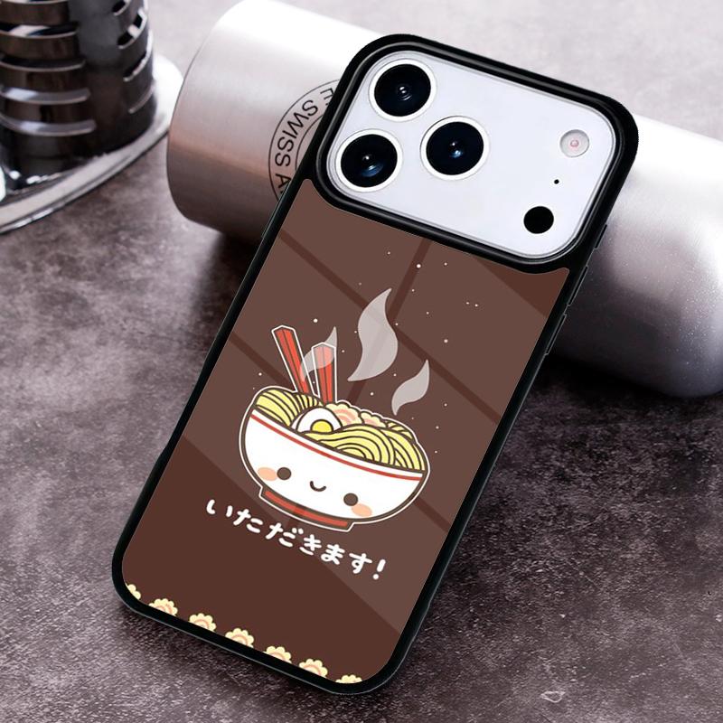 Японская еда Рамен Чехол для телефона для iPhone 17 16 15 Pro Max Air 14 13 12 11 Plus Ударопрочный чехол