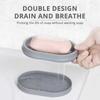 New Creative Soap Dish Portable Plastic Household Bathroom Soap Case Holder Double Soap Box For Kitchen Bathroom Accessories