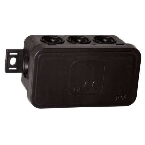 V8 Puszka Elastyczna N/T 80X45X41Mm Ip54 Czarna