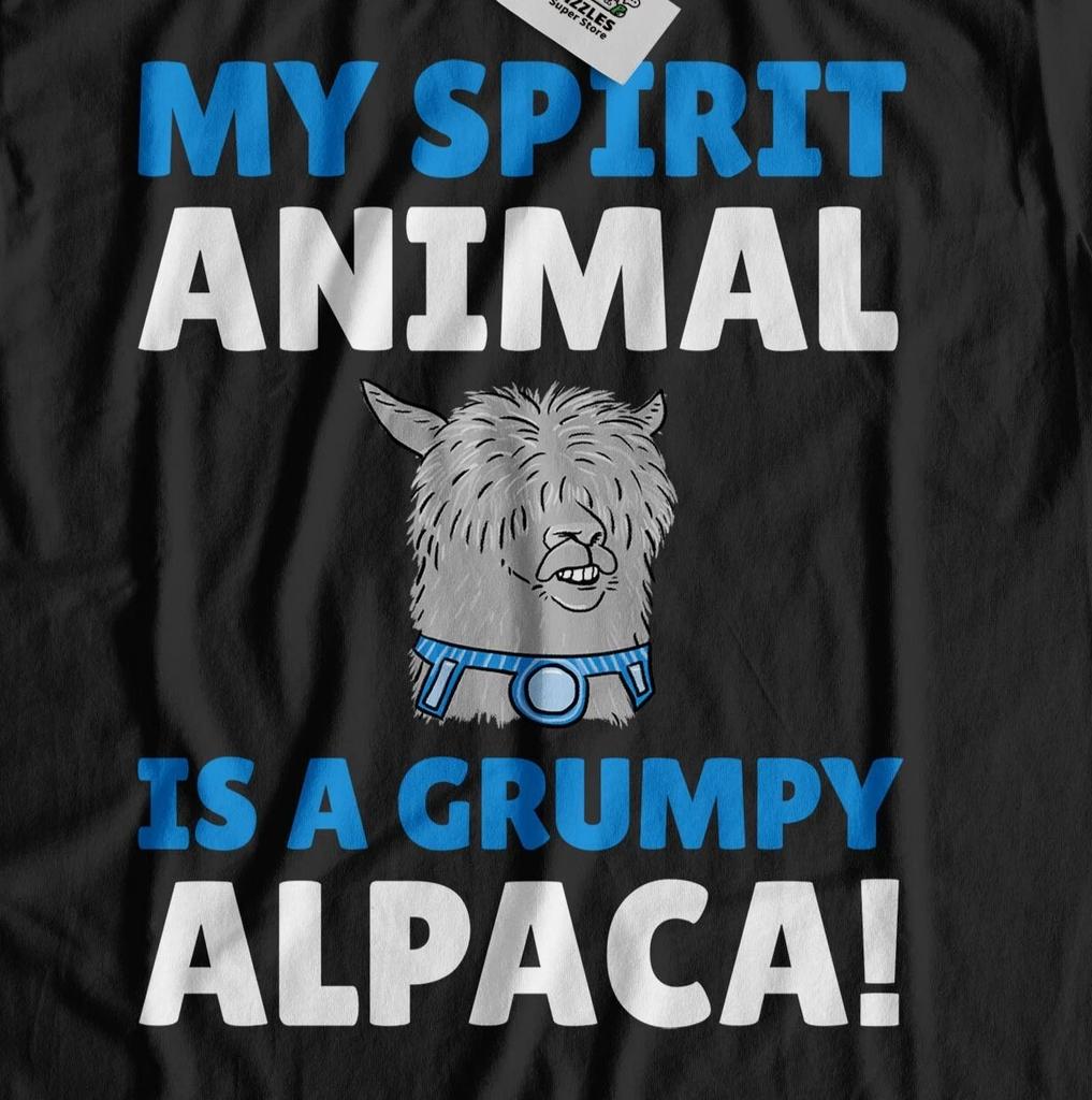 Unisex Funny Grumpy Alpaca T-Shirt & Peruvian Llama Gifts