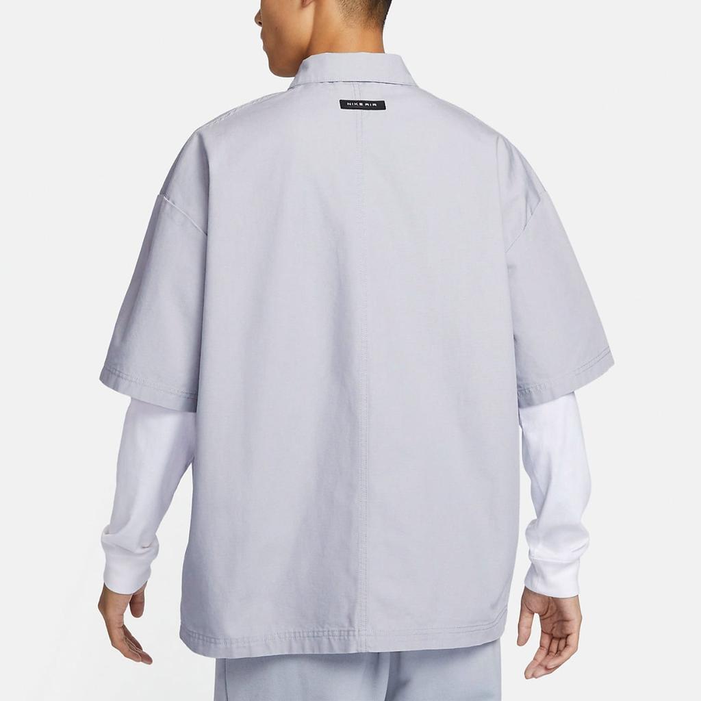 Nike Рубашки Мужские Фиолетовые С Лацканами Умеренные DX7869-012