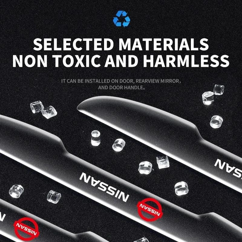 4 шт./комплект Прозрачный Защитный Протектор от Столкновений на Дверь Автомобиля Полоса-Бампер Наклейка Для Nissan X-trail Almera Qashqai Tiida Аксессуары