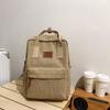 Corduroy Women Backpack Schoolbag Schoolgirl Travel Backpack