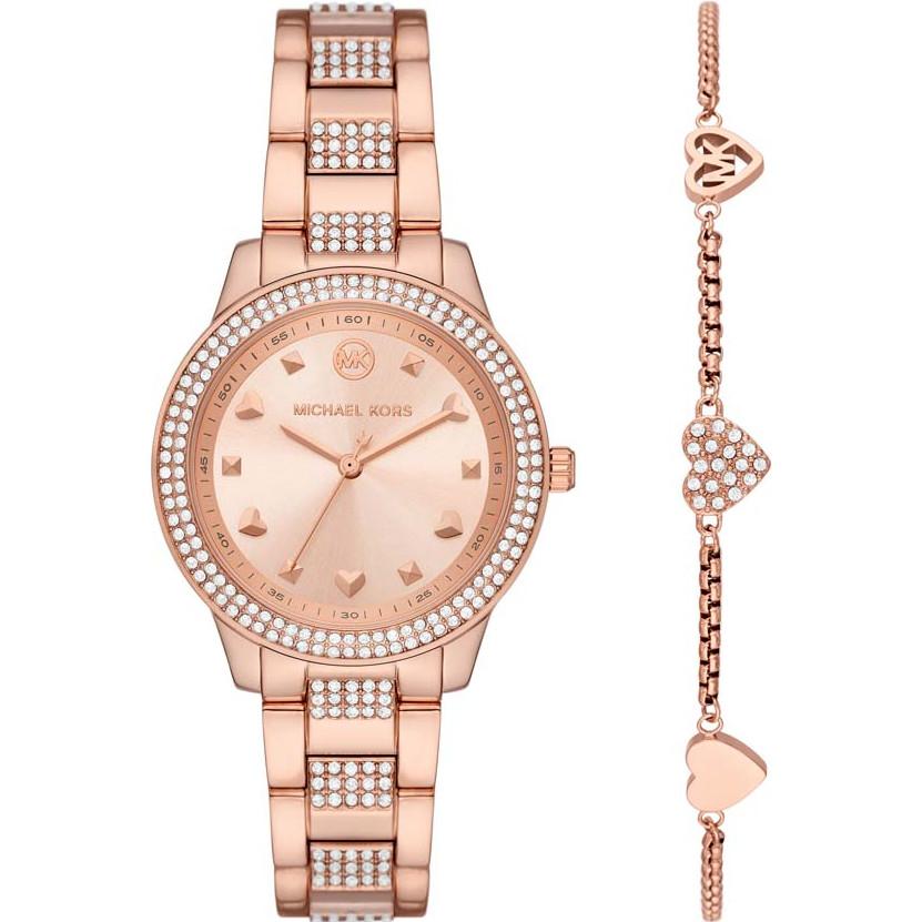 Michael Kors Тонкие Классические Женские Часы из Двухцветной Нержавеющей Стали MK1070