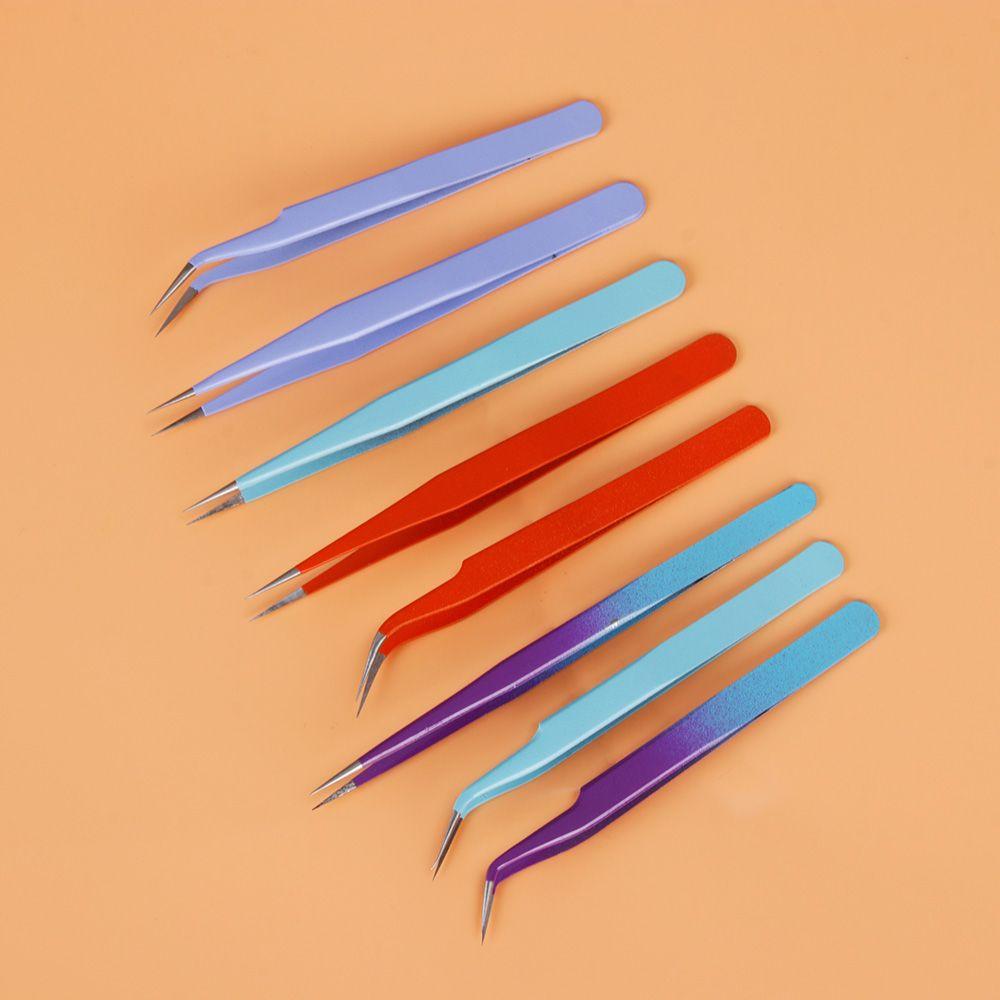 Supplies Lash Extension Tools Nail Art Rhinestones Picker Clip Applicator False Eyelashes Tweezer