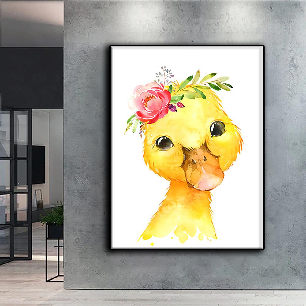 5D DIY Алмазная вышивка Мультфильм Маленькие животные Алмазная картина Мозаика Украшение дома