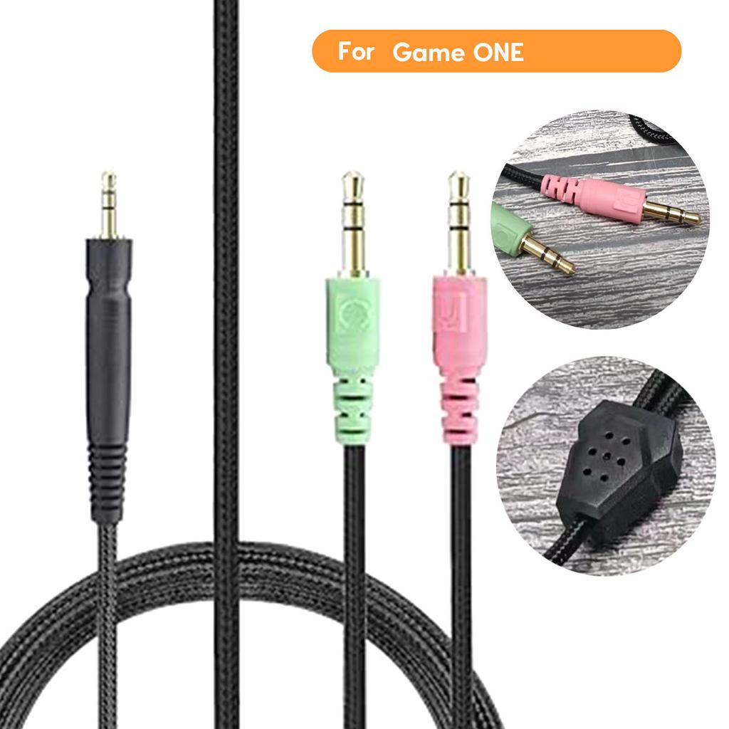 Плетеный кабель UNP для Sennheiser Game One PC 373D GSP350 GSP500 Кабель для наушников Лучшие звуковые диапазоны Удобный в использовании провод