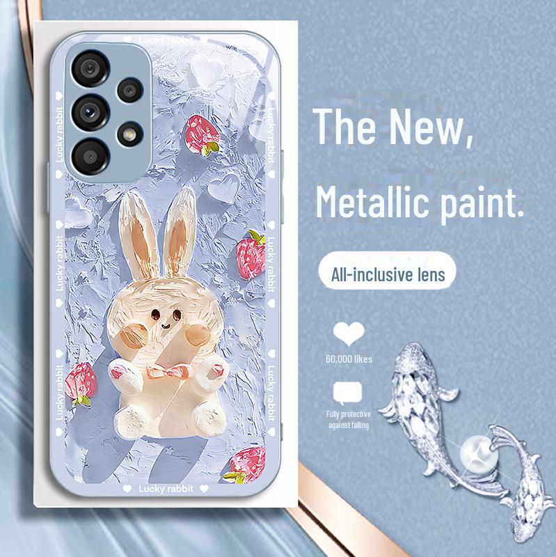 Универсальный чехол с масляной живописью из жидкого стекла для Samsung S20Ultra, S21, S22Pro