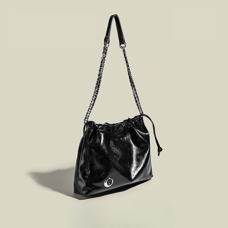 Сумка-тоут на одно плечо для женщин, сумка для поездок на работу, плиссированная сумка-цепочка, сумка-подмышка, универсальная сумка через плечо