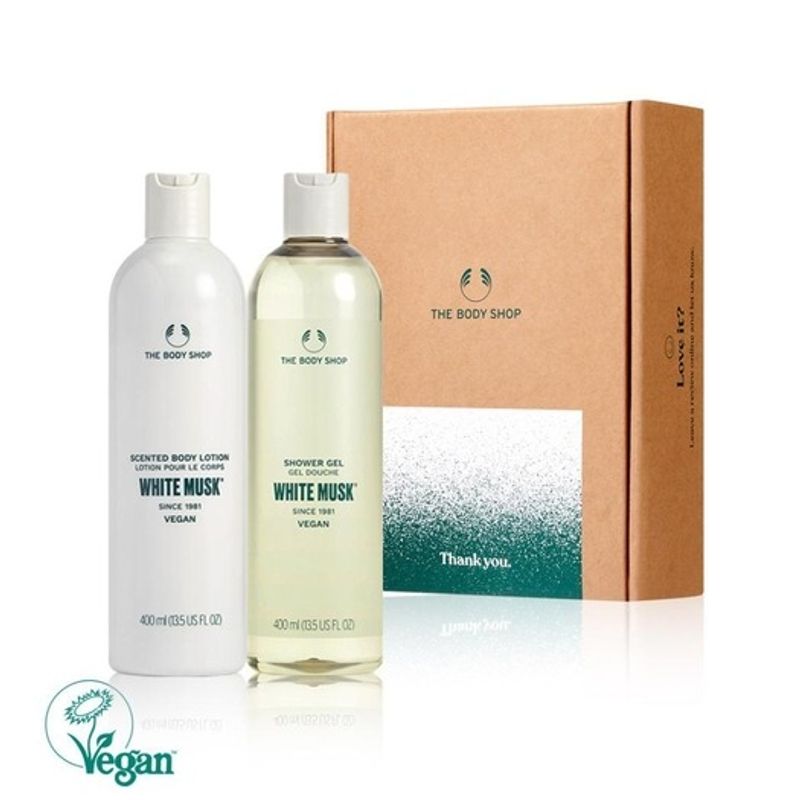 The Body Shop Набор для ухода за телом «Белый мускус» (Гель для душа + Лосьон для тела)