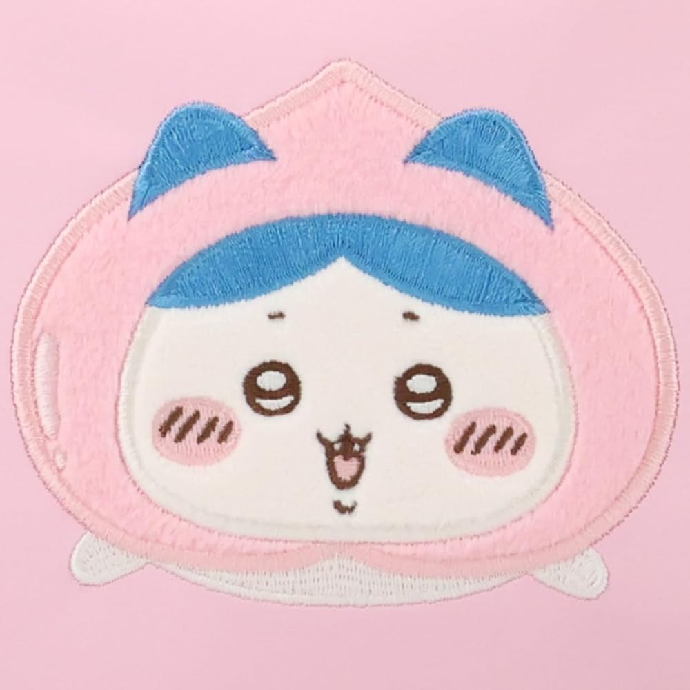 Shobido Chiikawa Square Pouch Original Design Peach Series 15cm x 15cm Cosmetic Bag