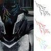 Motorcycle Body Stickers Decoration Lightning Crack Style Pull Flower Waterproof Front Head Decal