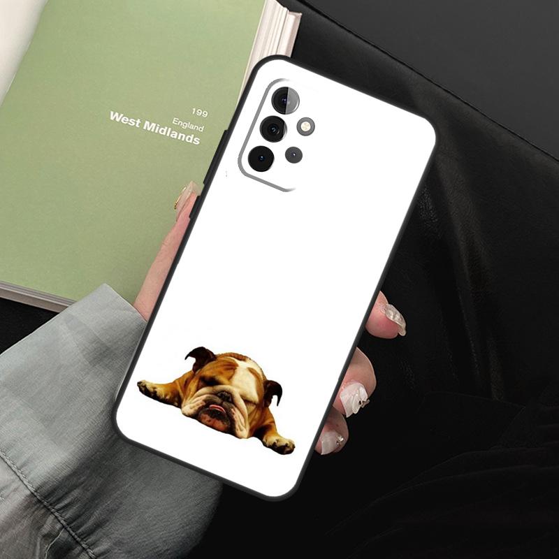 English Bulldog For Samsung Galaxy A05 A06 A36 A26 A16 A54 A34 A14 A22 A32 A52 A55 A35 A15 A53 A13 A56 Case