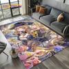 Новый ковер-циновка для одиночных мультяшных игр Genshin Impact для гостиной, спальни, дома, украшения дивана, детская игровая нескользящая напольная подстилка