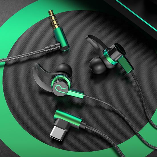 Проводные наушники с микрофоном для игр и театра с шумоподавлением, звук HD-качества, совместимые для звонков без задержек, внутриканальные