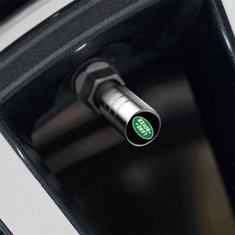 Car Wheel Tire Valve Caps Air Stem For Land Rover Range Rover Evoque Velar Defender Discovery Freelander Tyre Plug Accessories FG5