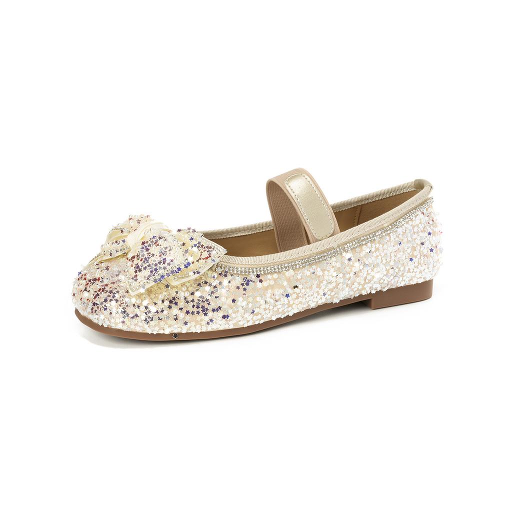 Weiwei girl 222-36 с круглым носком, женские туфли на плоской подошве с одним словом, туфли Мэри Джейн, балетки со стразами и бантом