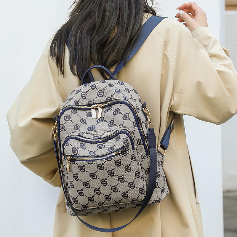 Винтажный принтованный маленький рюкзак женский рюкзак дорожная сумка