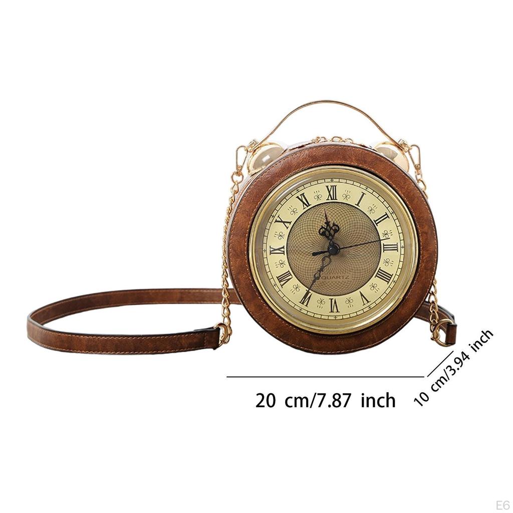 Clock Purse and Handbag Fashion Womens Shoulder Bag