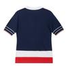 MARTINE GOLF Color Combi Collar Sweater_Navy