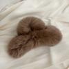 Fur Pure Color Korean Style Hair Clip Plush Hair Claw Leopard Grasp Clip Female Hair Accessories
