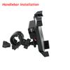 LMoDri Bracket Motorcycle Handlebar Mount Holder Telescopic Phone Holder With USB Charger Charging For
