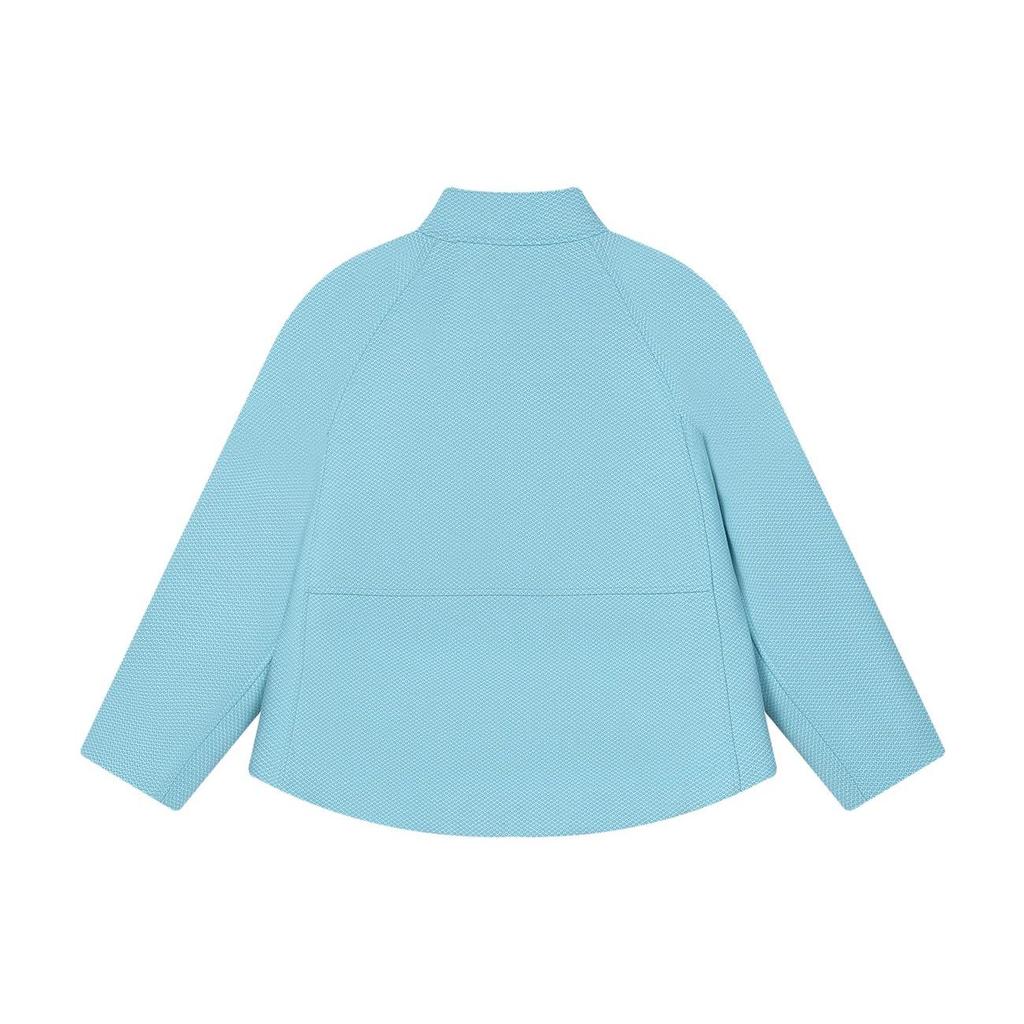 Fila Изумрудный однотонный воротник-стойка повседневная вязаная куртка женская куртка перо-голубой F11W414702F-LB