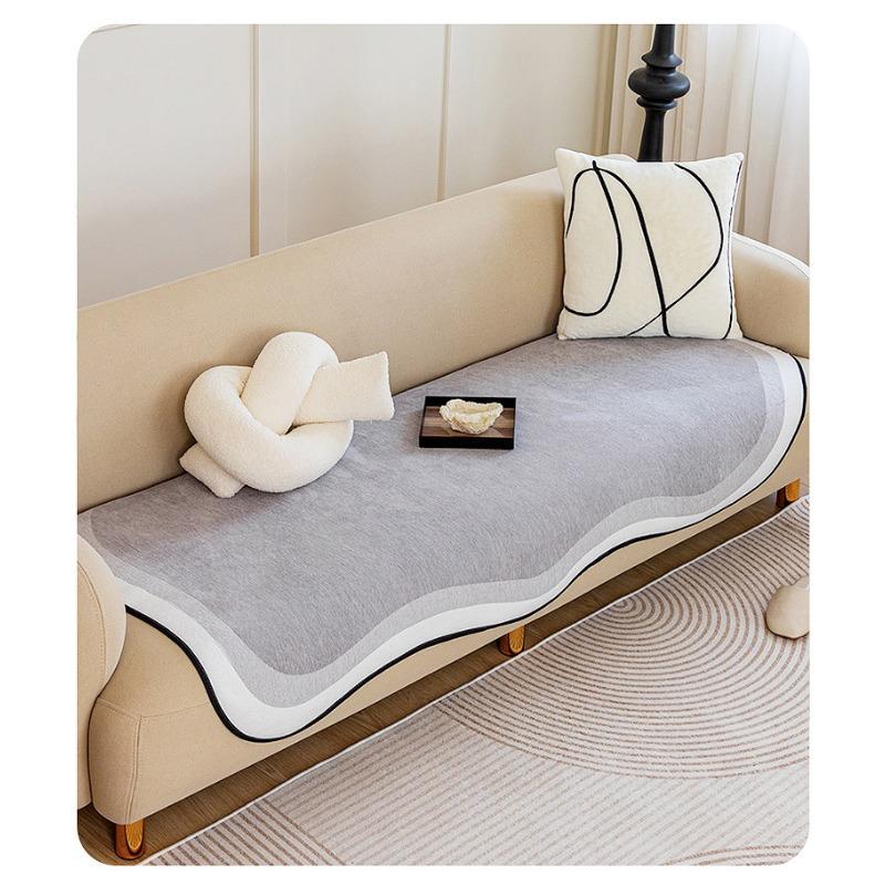 Shaped Chenille Sofa Cushion Four Seasons Universal Non-slip High-end Sofa Cover Cover New Sitting Cushion Cover Cloth Towel