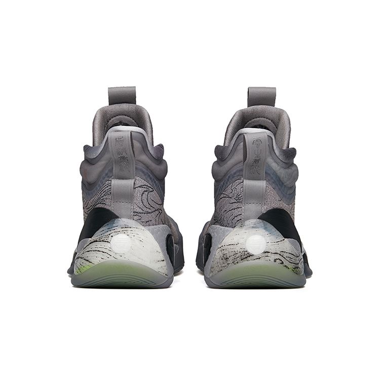 Anta KT7 Thompson 7-го поколения с технологией азота, амортизация, нескользящие, износостойкие, высокие баскетбольные кроссовки, мужские кроссовки, серые 112141101-9